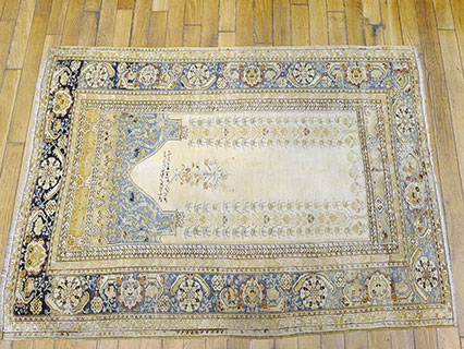 Late 19th C. Wool Rug from Turkey
