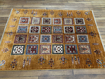 Mamassani Rug with Panel Design