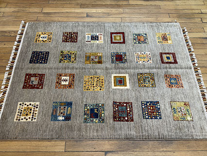 Mamassani Rug with Panel Design