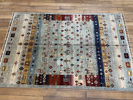 Modern Rug with Mixed Design