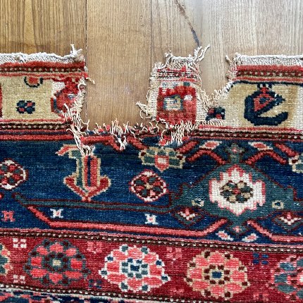 tapis avant réparation